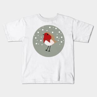 Christmas Robin Kids T-Shirt